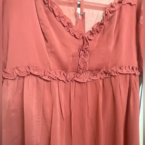 Altar’d State Lesley Ruffle Dress Sz L - Picture 2 of 5